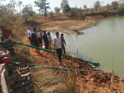 นายอำเภอปักธงชัย ตรวจเยี่ยมจุดสูบน้ำฯ