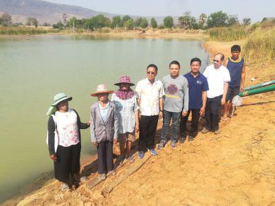 นายอำเภอปักธงชัย ตรวจเยี่ยมจุดสูบน้ำฯ