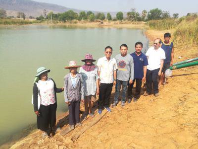 นายอำเภอปักธงชัย ตรวจเยี่ยมจุดสูบน้ำฯ