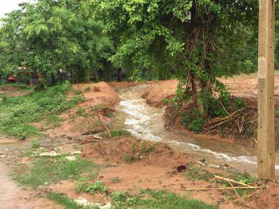 ตรวจสอบถนนชำรุด บ้านหนองกก หมู่ 7