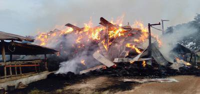 งานป้องกันฯ ออกระงับเหตุเพลิงไหม้