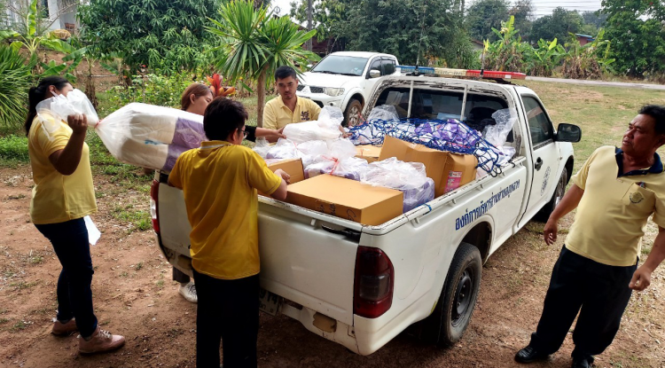 มอบผ้าอ้อมสำเร็จรูปแก่ผู้ป่วยติดเตียง/ผู้พิการตำบลภูหลวง