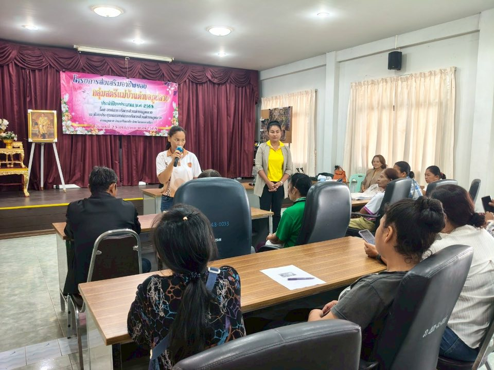 โครงการส่งเสริมอาชีพของกลุ่มสตรีแม่บ้านตำบลภูหลวง 