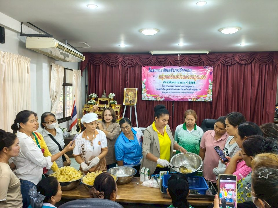 โครงการส่งเสริมอาชีพของกลุ่มสตรีแม่บ้านตำบลภูหลวง 