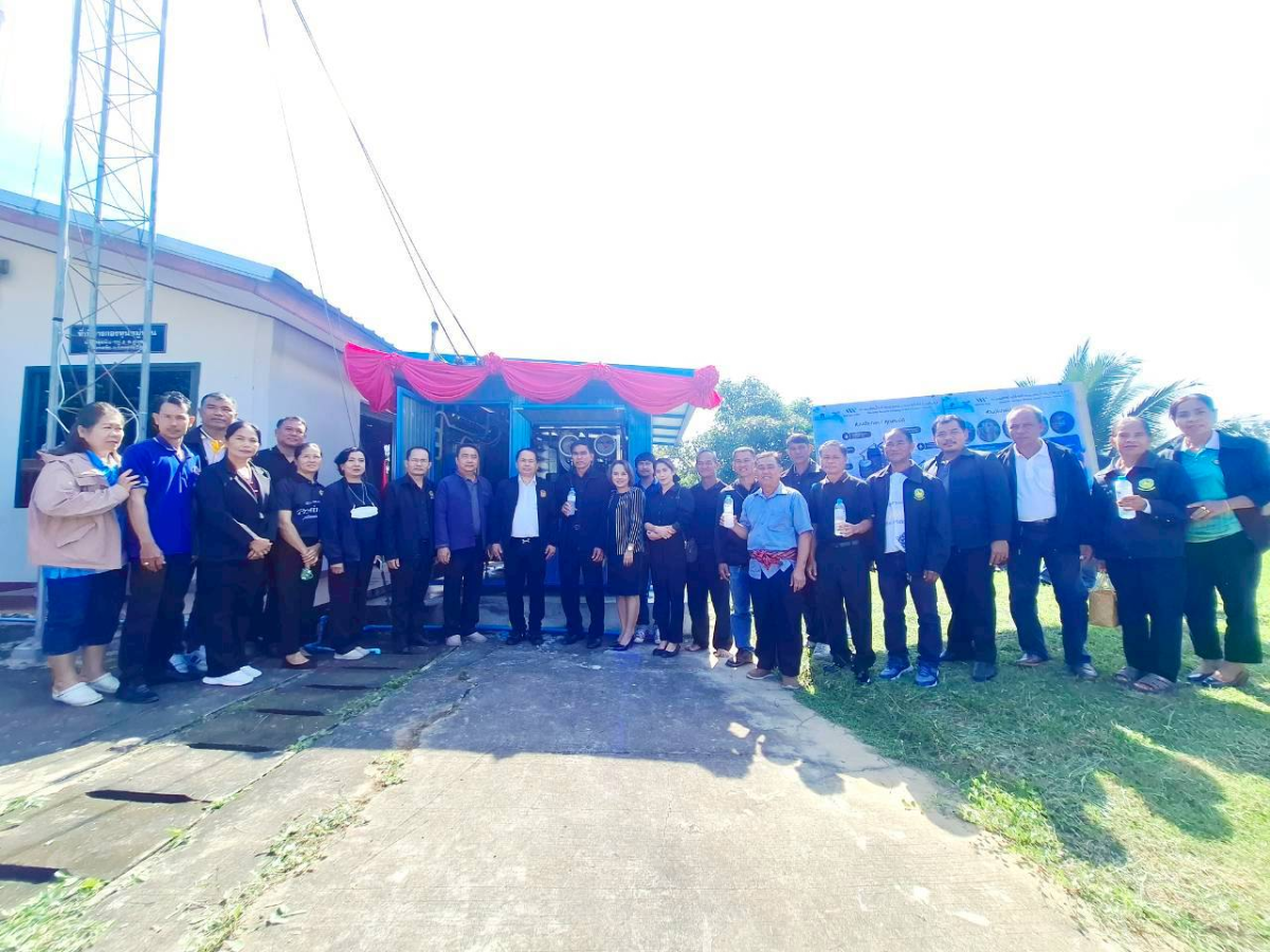 พิธี เปิดโครงการระบบผลิตน้ำบริโภคด้วยกระบวนการรีเวิร์สออสโมซิส (POG Drink) พร้อมโรงเรือนสำเร็จรูป ตามนโยบายกระทรวงมหาดไทย ขับเคลื่อนน้ำดื่มสะอาดบริการประชาชน