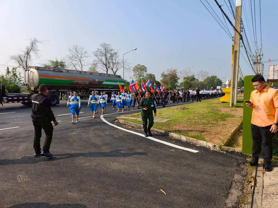 พิธีรับมอบคบไฟและวิ่งคบไฟ ในพิธีเปิดงานฉลองวันแห่งชัยชนะของท้าวสุรนารี ประจำปี 2569