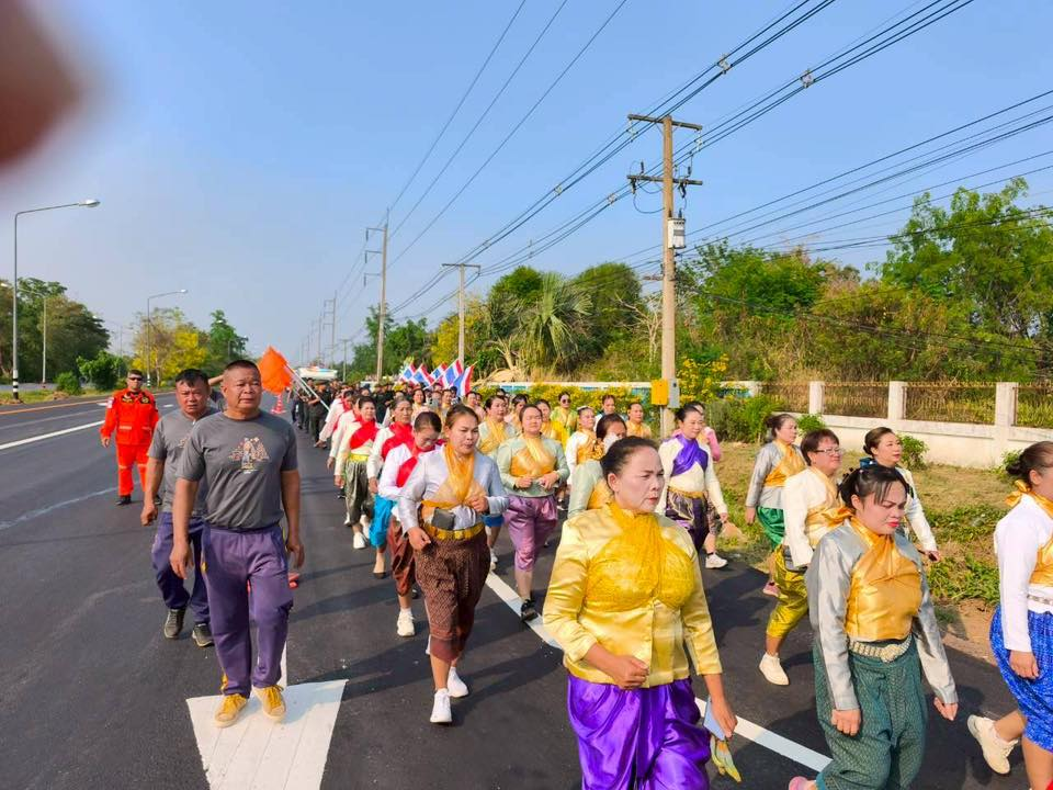 พิธีรับมอบคบไฟและวิ่งคบไฟ ในพิธีเปิดงานฉลองวันแห่งชัยชนะของท้าวสุรนารี ประจำปี 2569