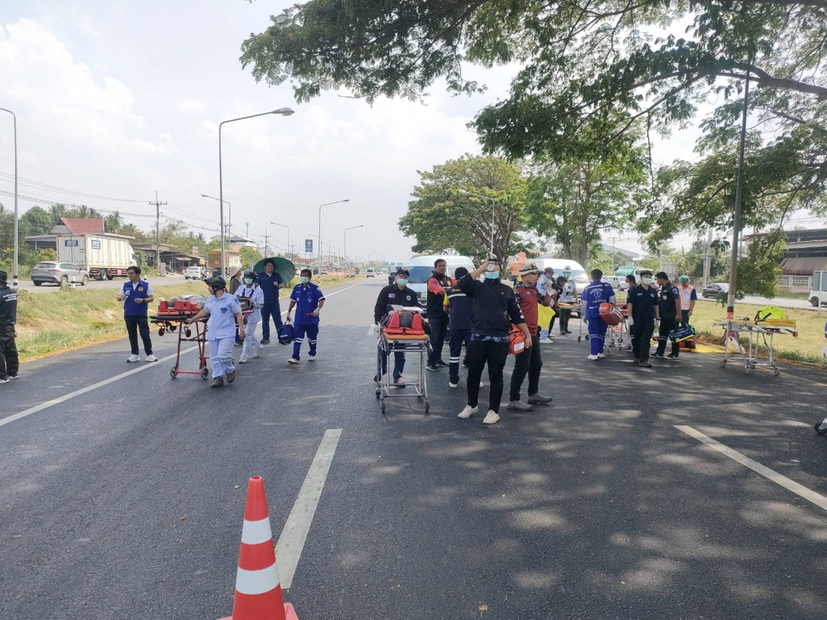 เข้าร่วมการอบรมและซ้อมแผนเผชิญเหตุ “อุบัติเหตุหมู่” และการจัดการความรุนแรงในโรงพยาบาล ประจําปี ๒๕๖๙