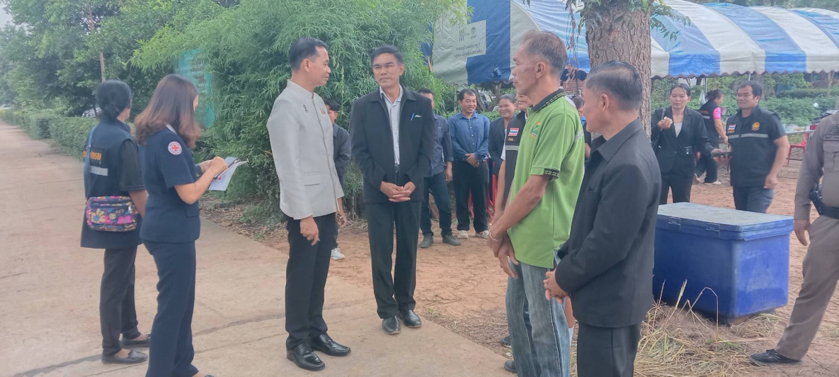 พิธีลงเสาเอกสร้างบ้านกองทุนย่าโม โครงการรวมพลังปักธงชัย สานสายใยชุมชน  
