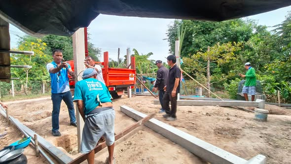 พิธีลงเสาเอกสร้างบ้าน ตามโครงการปรับสภาพแวดล้อมที่อยู่อาศัยสำหรับคนพิการ